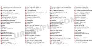 Fitness Ebooks Sample Sp