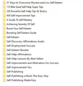 Self Improvement Ebooks