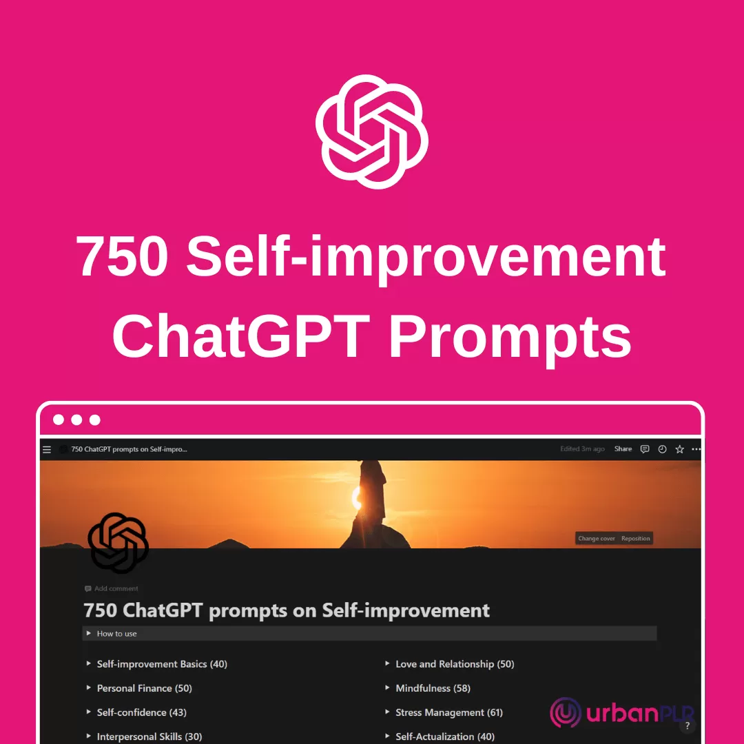 750 ChatGPT Self-improvement Prompts