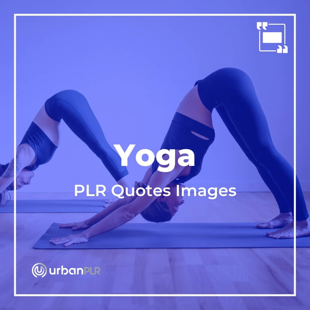 Yoga PLR Image Quotes