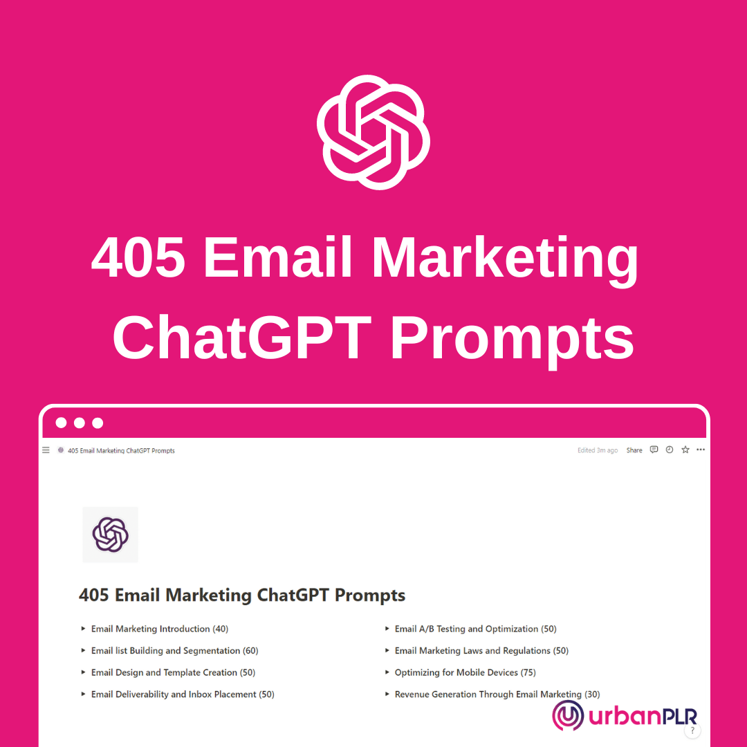 405 Email Marketing ChatGPT Prompts