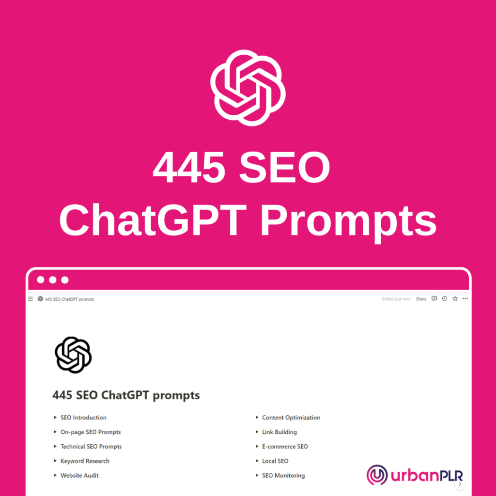 Get Instant Access To The Best Chatgpt Prompts Urbanplr